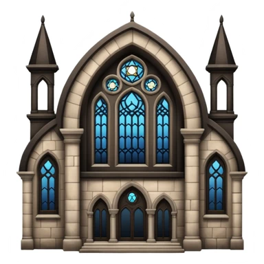 jewish synagogue dark aesthetic gothic architecture sticker