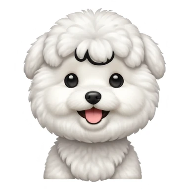 bichon frise emoji sticker