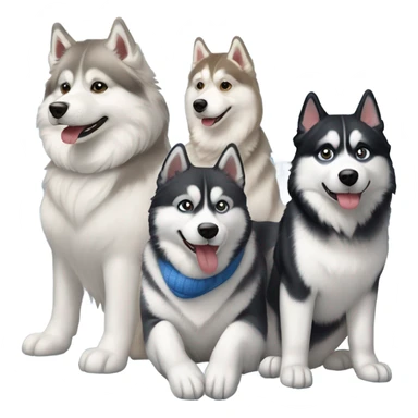 Snow dogs sticker