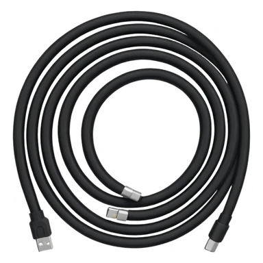 coiled cable sticker
