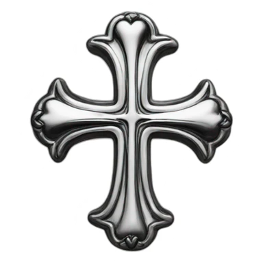 chrome hearts cross logo sticker