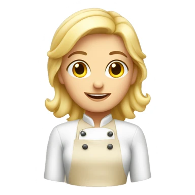 Cute blonde baker sticker