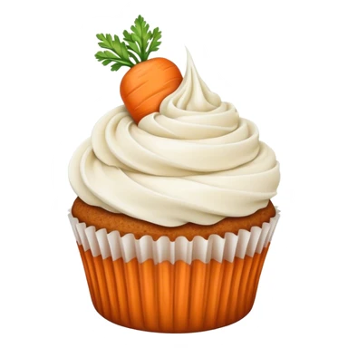Carrot cake cupcake sticker