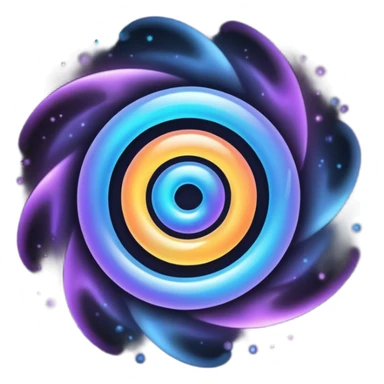 black magic particles sticker