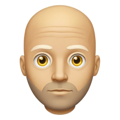 Omar Simpson character with bald yellow head, round eyes, and stubble beard sticker