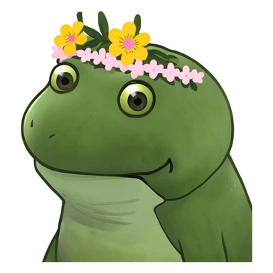 bufo with pigtails sticker