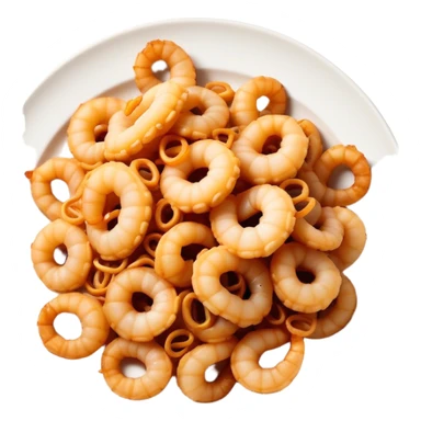 Fried squid Greek snack sticker