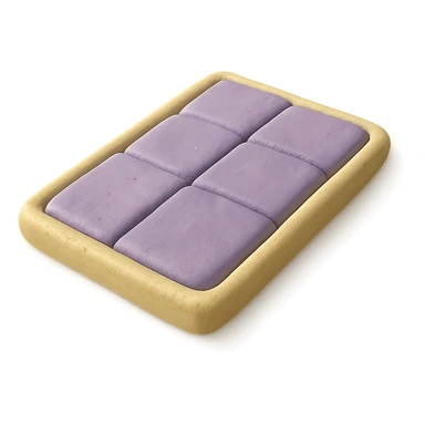 claymation style crash mat in perspective with visible fingerprints and pastel colors sticker