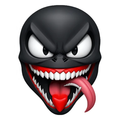 Venom face which should look like venom from a gba game sticker