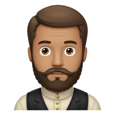 mutton chops beard sticker