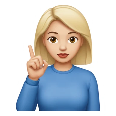 Women snapping finger and thumb together  sticker