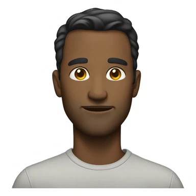 Man standing with sideye sticker