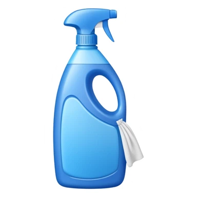 cleaning product and rag sticker