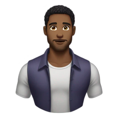 violet eyes handsome man sticker