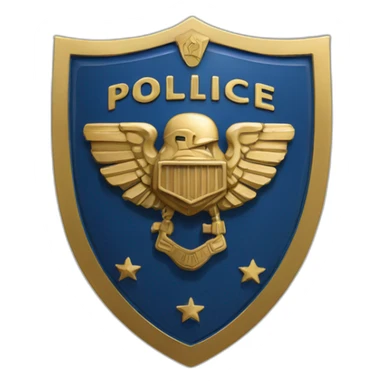 judge dredd's police badge sticker
