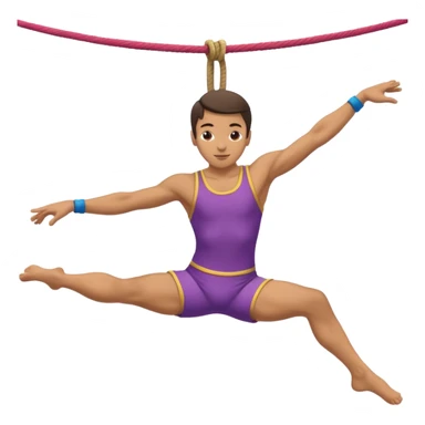 Acrobat – Slim performer mid-flip or balancing on rope sticker