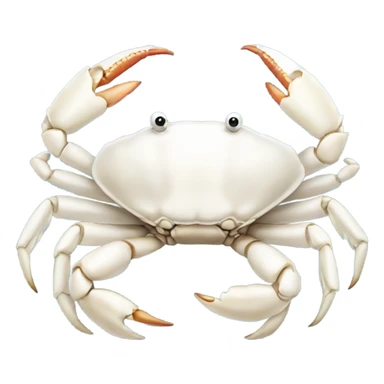 white crab sticker