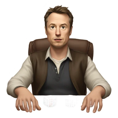 Musk taking a gamble  sticker