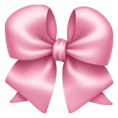 light pink ribbon bow sticker