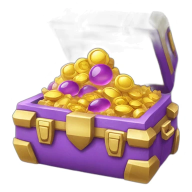 Pokemon Game LootCase Purple Color Legendary Epic Rich Treasure sticker