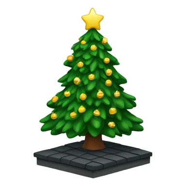 Christmas tree on roof sticker