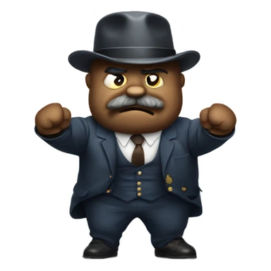Teddy Roosevelt flexing sticker