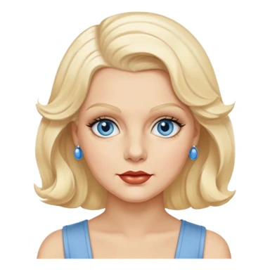 Jean Harlow blue eyes  sticker