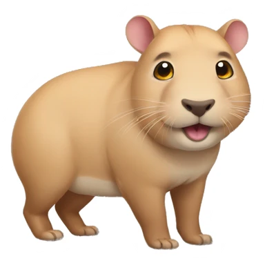 hybrid of cat and capibara sticker
