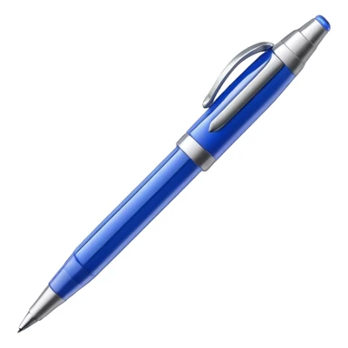 ballpoint pen angled with thin tip sticker