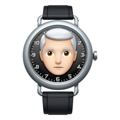 Time Traveler Looking At A Futuristic Watch sticker