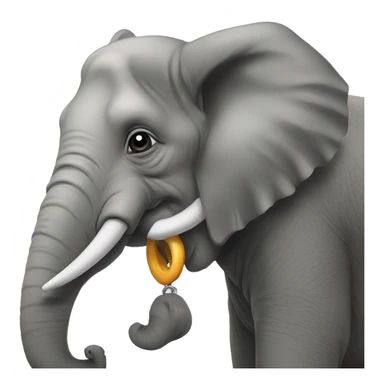 Elephant with a hoodi sticker