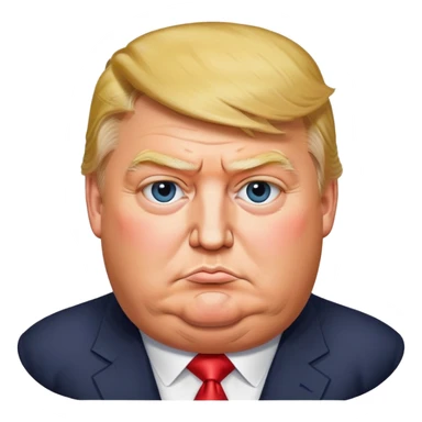 Fat Donald Trump sticker