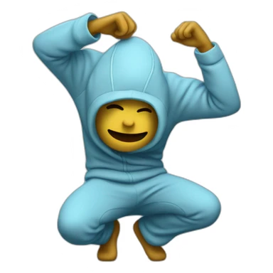 Personne qui fait un dab sticker