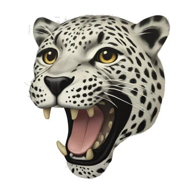 Make a leopard as it is drawn on a paper sticker