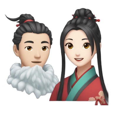 Wei wuxian and winter aespa sticker