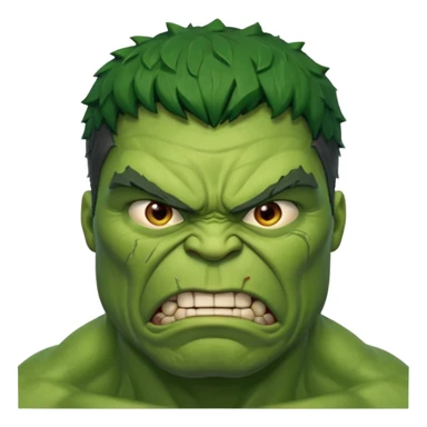 old Hulk  angry  character face only front face different sticker
