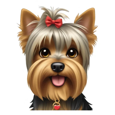 coquette yorkshire terrier  sticker