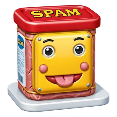  paris art city SPAM meat jeff koons style sculpture arty landscape  sticker