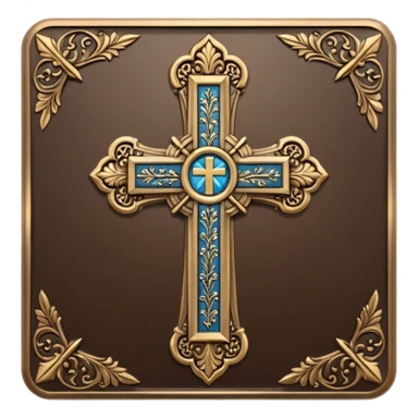 cross with a bible verse sticker