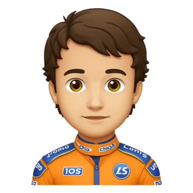 A lando Norris emoji sticker