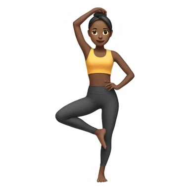 stretching girl in yoga pants sticker