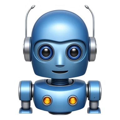 Crée-moi un robot sympathique, pour un chatbot sticker