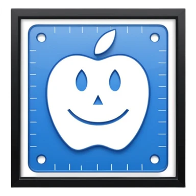 mac os icon crop ruler square wall paint sticker