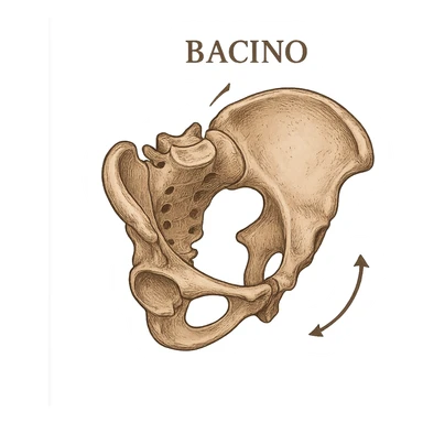 Bacino ruotato in senso orario sticker