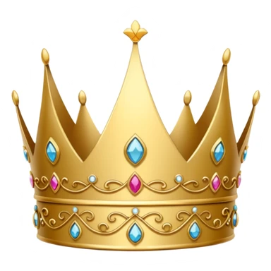 delicate princess crown sticker