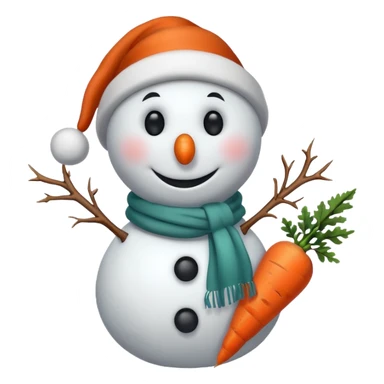 snowman with scarf sticker
