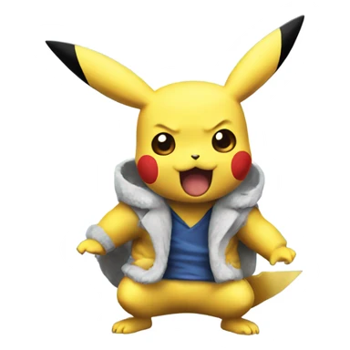 Pikachu using ultra instinct sticker