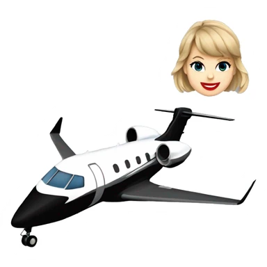 Taylor swift on private jet sticker