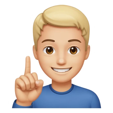 Smile Emoji snapping finger sticker