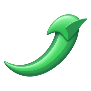 W in green with a swush an the end sticker